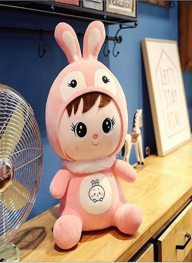 Tinytotem Stuffed Animal Cute Plush Toy Baby Girl Rabbit Soft Toy, Best for Gifts, Squishy Pillow Pink Hugging Plush Toy Gifts Pack of 1 - Image 1